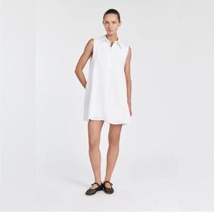 Dish Marc White Linen Dress